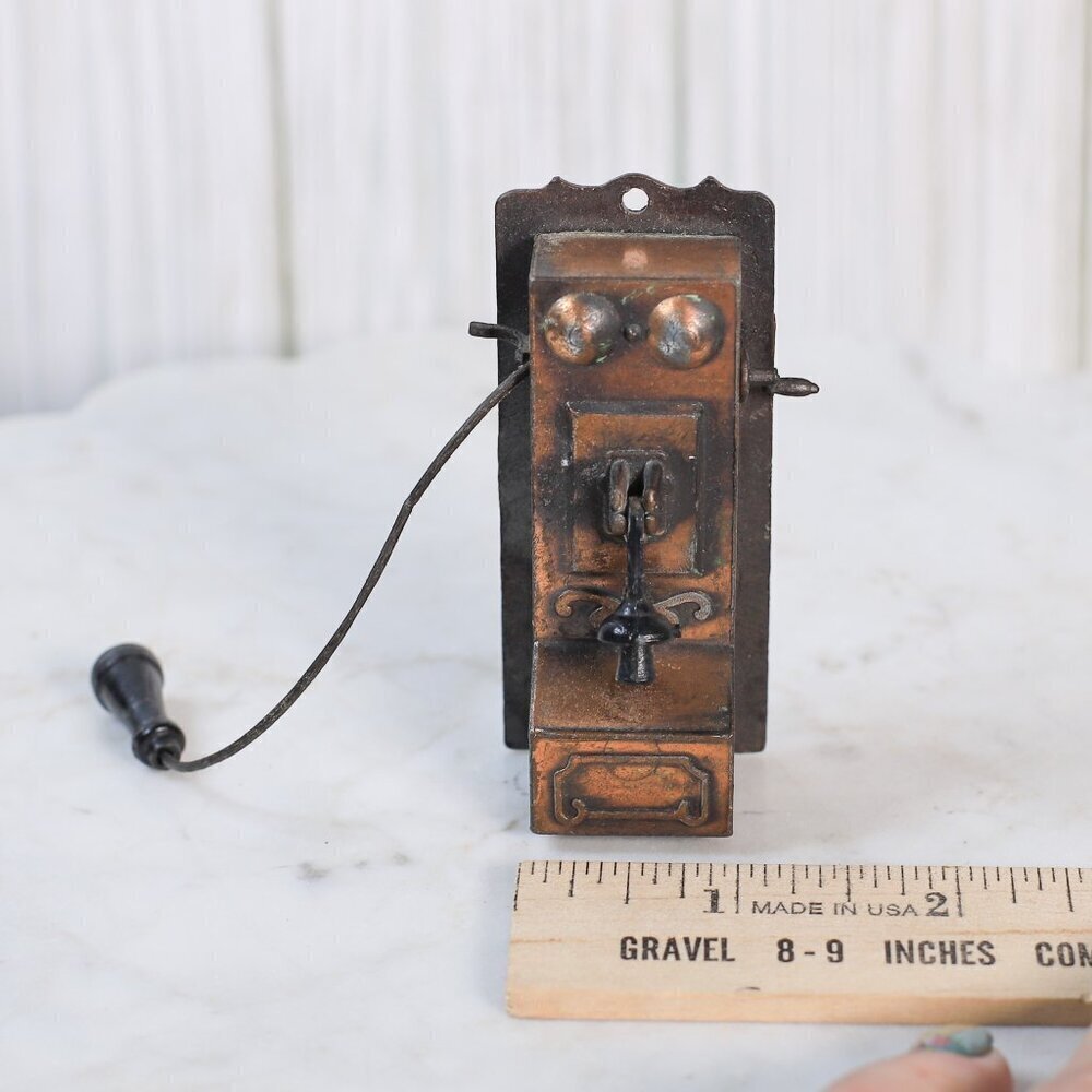 Vintage 1976 Durham Industries Die Cast Metal Miniature Telephone - Picture 3 of 9